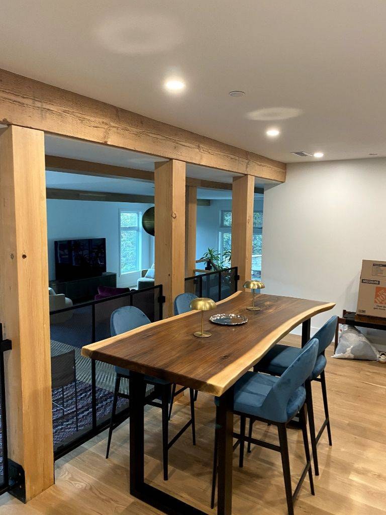 Newly finished basement in a Fort Collins home