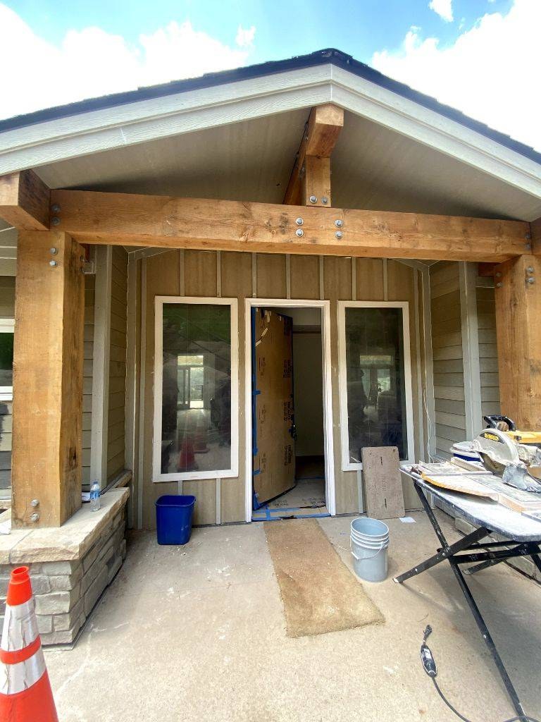 Home remodeling contractor working on a Fort Collins house